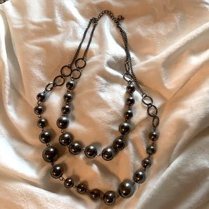 Silver Bauble Necklace